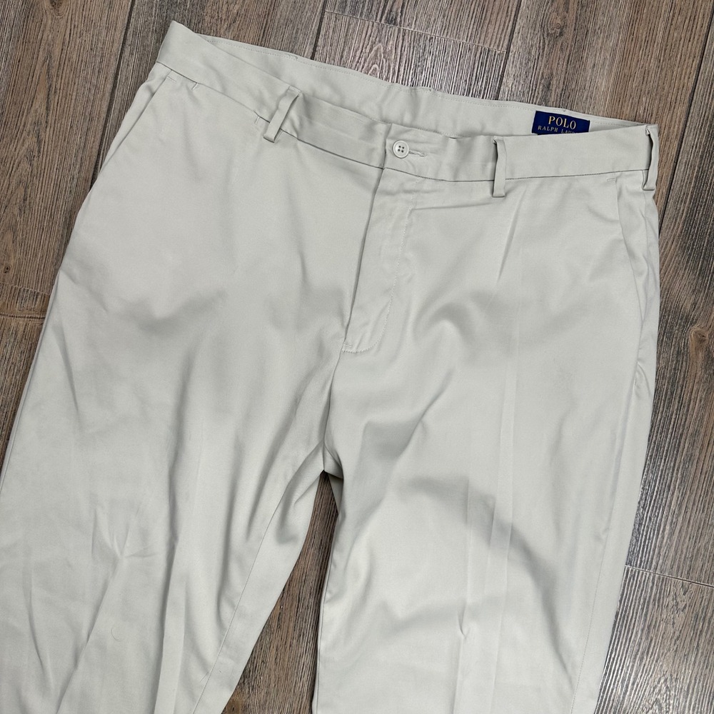 Polo Ralph Lauren Performance Chinos Mens 36x30 Tan Stretch Classic Fit Pants